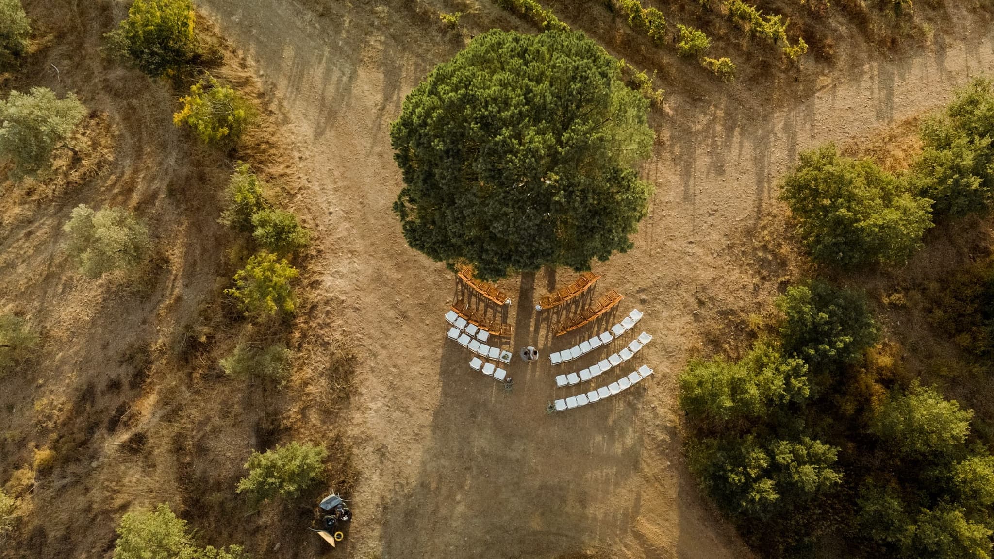 Aerial view of a Líquen Events event