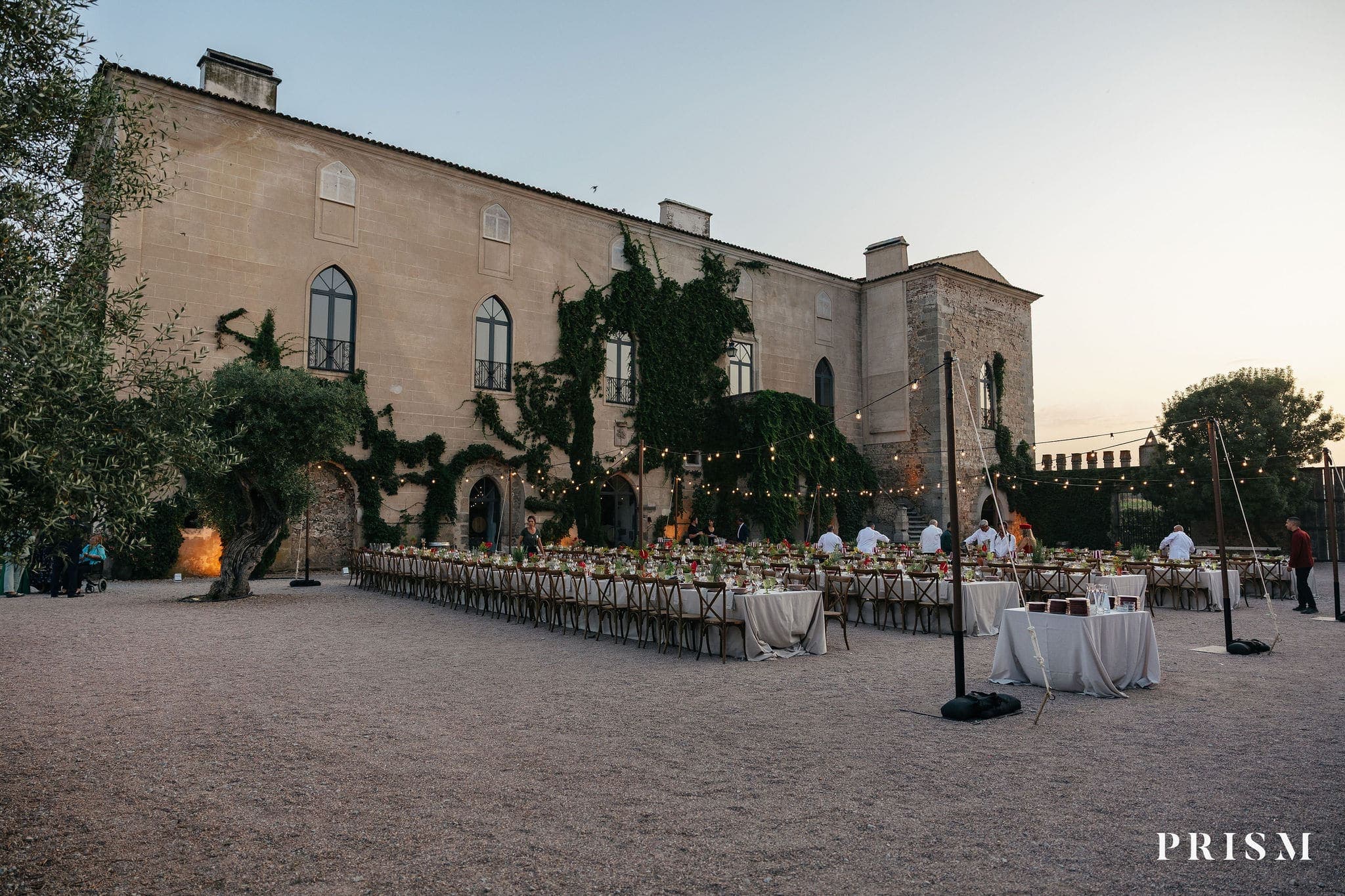 Casamento ao pôr do sol numa herdade no Alentejo